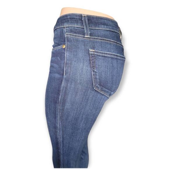 PAIGE Skyline Skinny Crop Jeans – Dark Wash, Size 26, Mid-Rise Stretch Denim - Picture 5 of 10